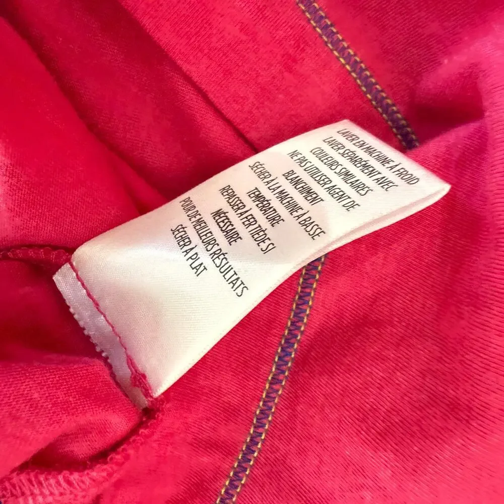 Robert Graham Maxfield Short Sleeve V-Neck T-Shirt Raspberry Dark Pink M - Picture 4 of 6